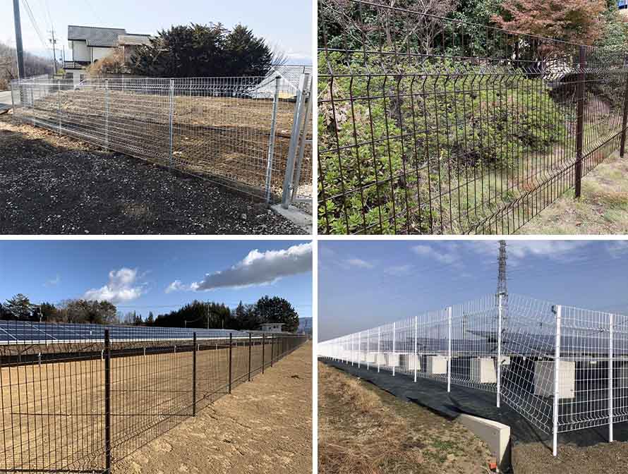Easily Assembled grid panel fence