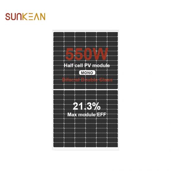 182 Panel solar bifacial de 550W
