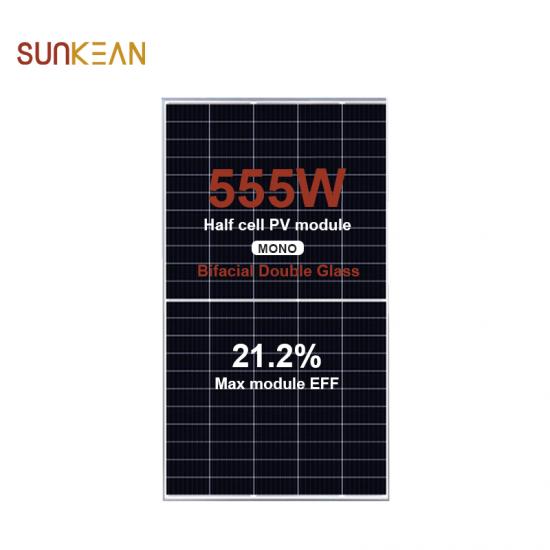 Panel solar bifacial 210 555W

