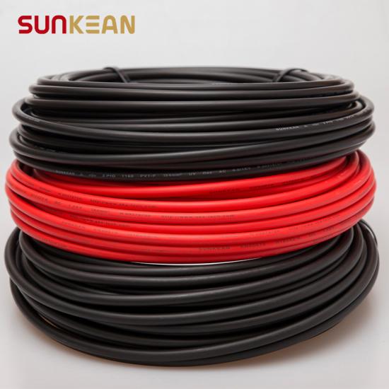 EN 50618 Single Core Solar 6mm Cable SUNKEAN PV TUV Rhein and UL Double Certified Cable