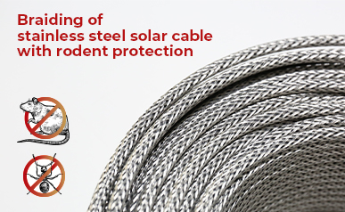 Soluciones contra la infestación de roedores: uso de cables trenzados de acero inoxidable para proteger su panel solar