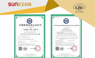 SUNKEAN obtuvo el certificado del Sistema de Gestión Ambiental (EMS) ISO14001:2015