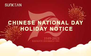 Aviso de vacaciones para el día nacional chino