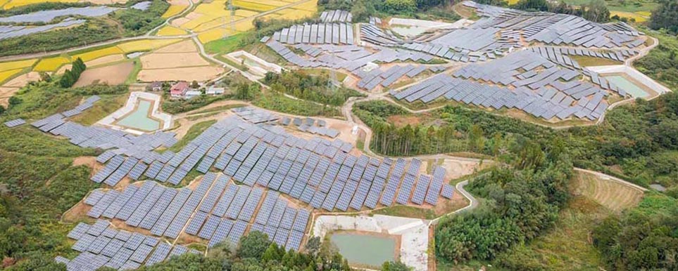  60MW  SUIMEI proyecto de sistema de energía solar en japón 2020 